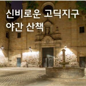 고딕지구 야간 산책